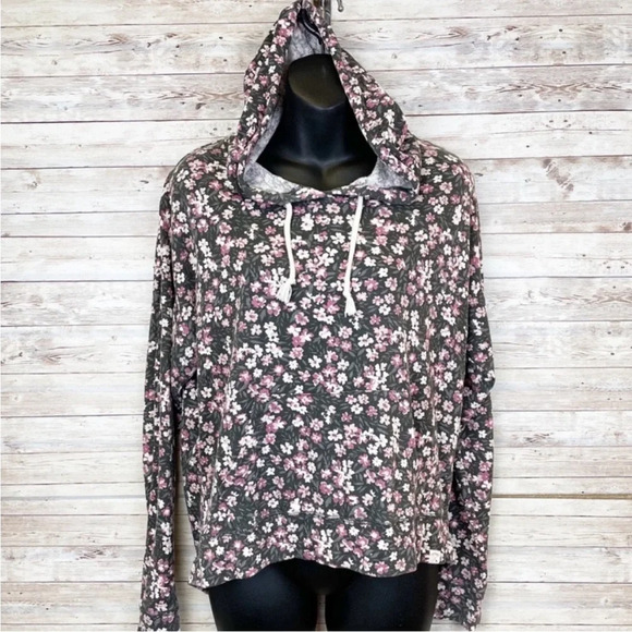 LA Hearts Floral Daisy Pattern Super Soft Hoodie Sweatshirt - Picture 1 of 9